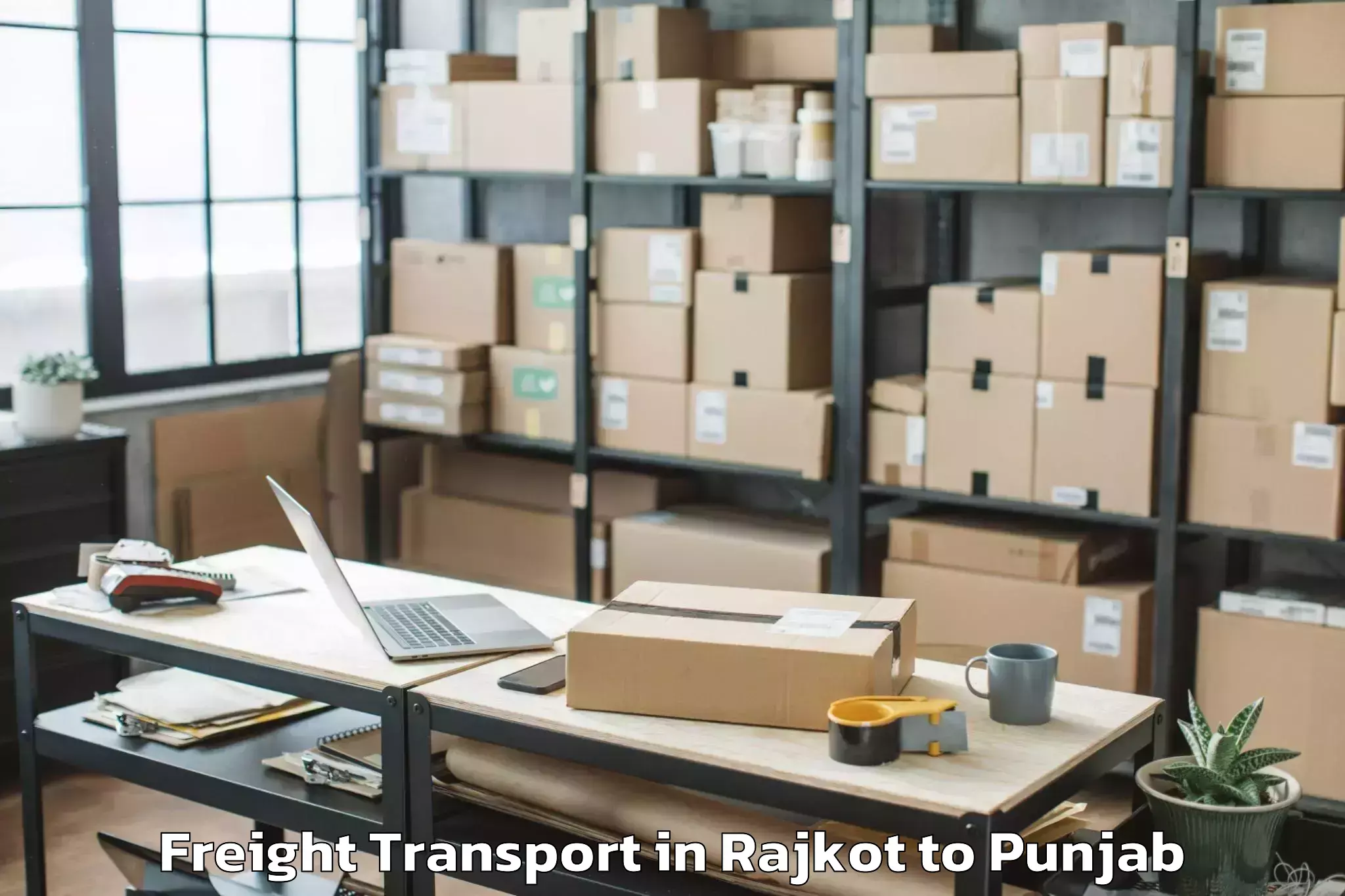 Hassle-Free Rajkot to Jainpur Freight Transport